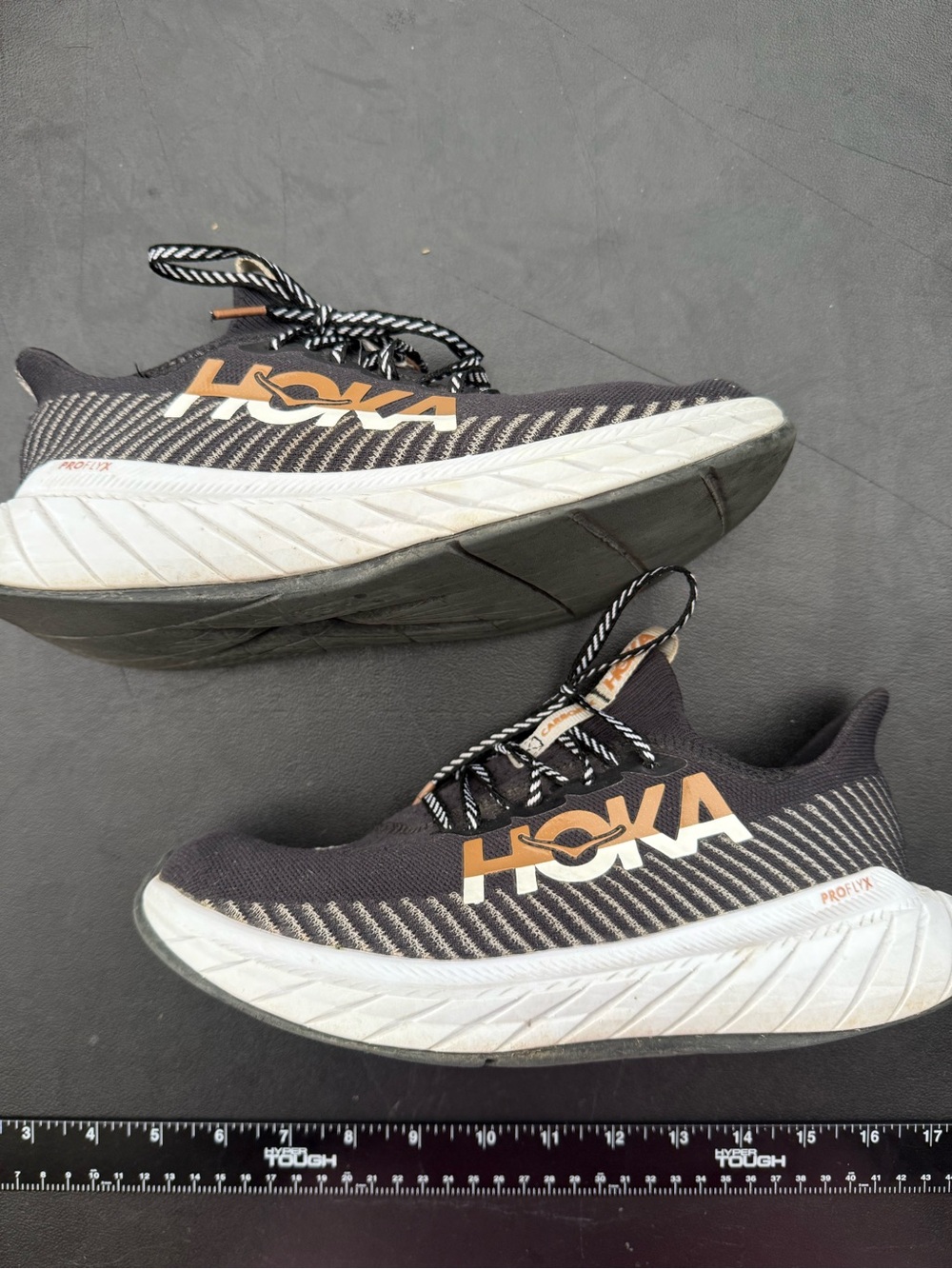 Hoka One One Carbon X 3 Shoes Womens Size 8.5 Black Running Sneakers Cushioned